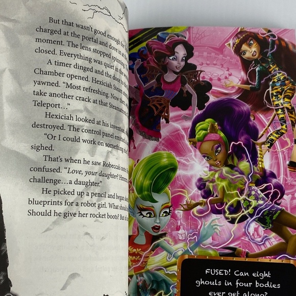 Monster High Freaky Fusion Junior Novel 2014 Paperback Book - Picture 11 of 11